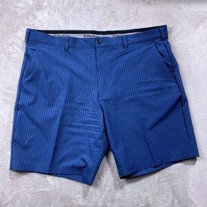 Pro Tour Golf Shorts Mens 40 Blue Geometric Floral Performance Stretch